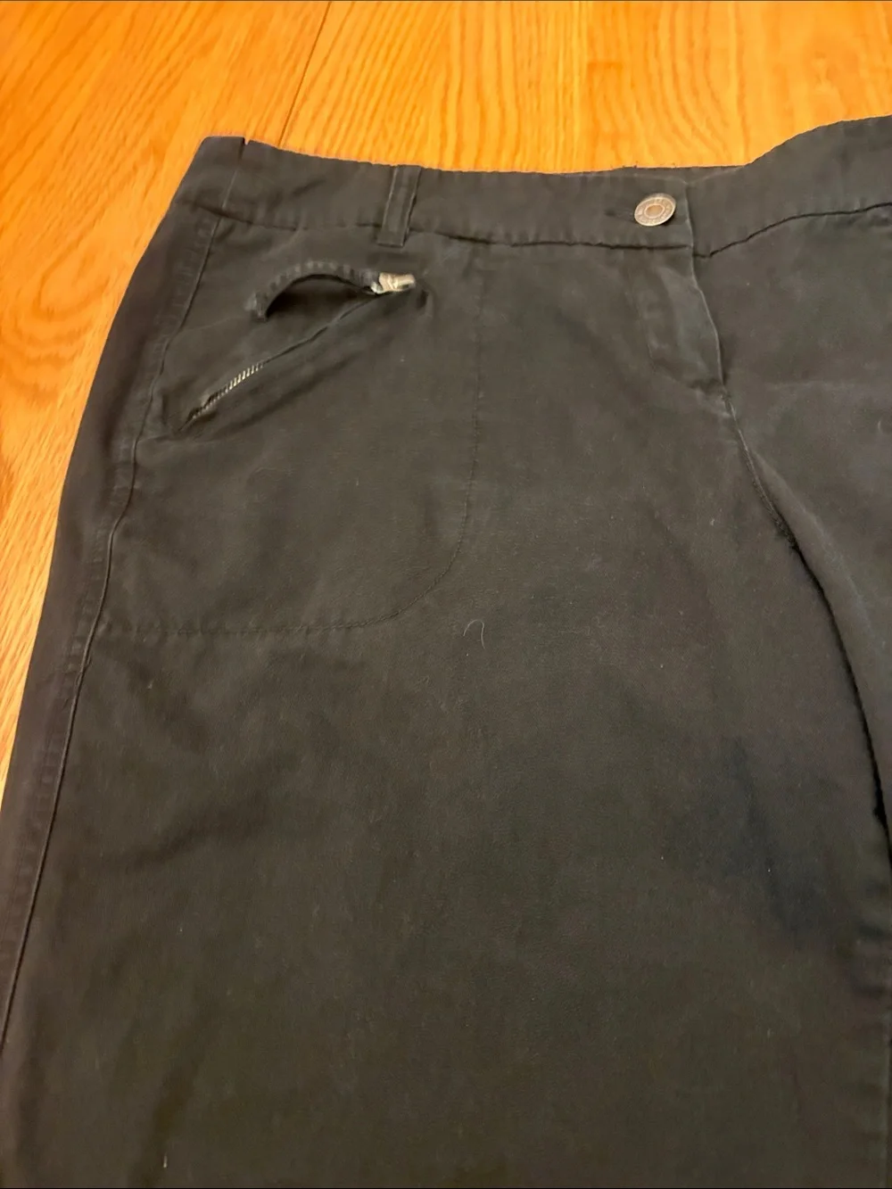 New York & Company Black Drawstring Hem Joggers